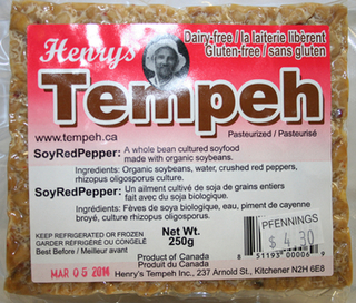 Tempeh - Soy Red Pepper (Henry's)